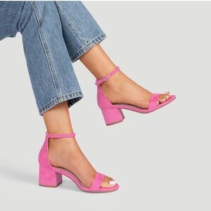 Dream Pairs Fuchsia Block Heel Sandals